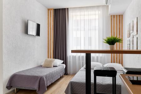 Rushinkzn апартаменты | В самом сердце Казани Своя мини-кухня wifi бесконтактное заселение