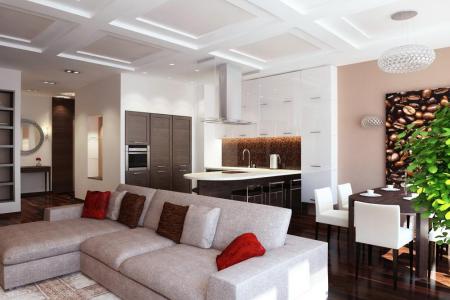 Трехкомнатная квартира для вечеринок