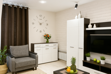 Уютная студия с видом на реку