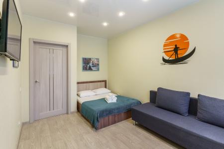 Однокомнатная квартира для размещения до четырех человек в новом жилом комплексе Кристалл