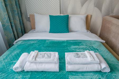 Просторные апартаменты недалеко от залива. Гостиничный сервис