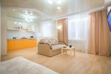 Современная квартира-студия на ул. Мира,36 для командированных