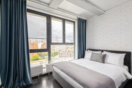 Вид на ночной город у м.ЦСКА