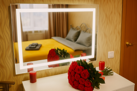 Шикарная 2-к Квартира на 13-Этаже с Видом На Горный Воздух!