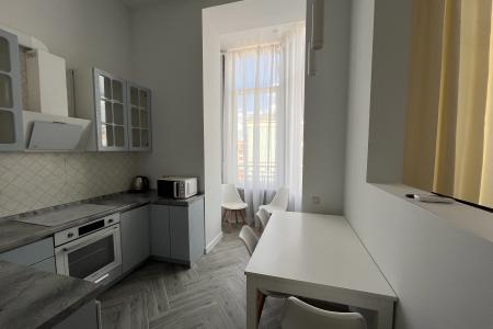 Светлая квартира с высокими потолками!