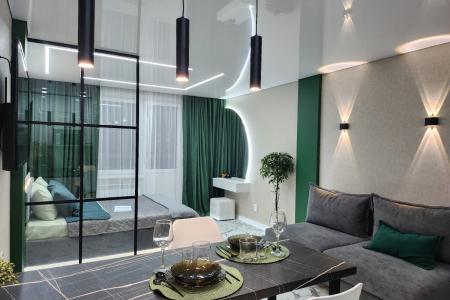 Уютная студия на набережной Енисея