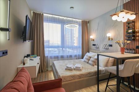 Квартира-студия, 25 м², 2 кровати