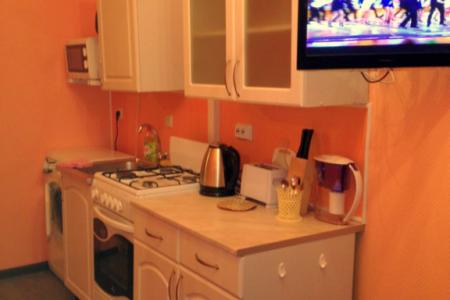 2-к  квартира-студия (спальня+кухня-гостиная) в центре  города с отдельным входом.