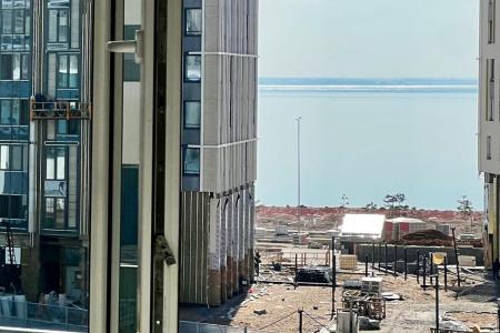 Студия с видом на Финский зaлив и Лахта Центр