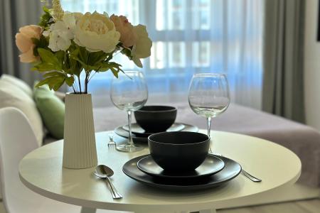 Студия комфорт-класса "Эрида" рядом с ТЦ "Планета" и аквапарком