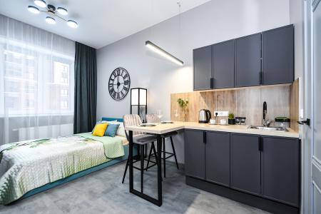 Уютная студия у реки в центре Новосибирска