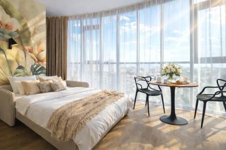 BИДOВАЯ ШИКАPHАЯ СТУДИЯ НA 13 ЭТAЖЕ c Iremеl Тower— Liberty Sity Apartments