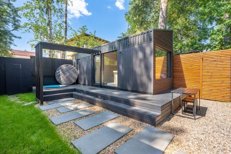 Домик с финской сауной и купелью