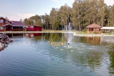 Большой дом под свадьбу на огромном участке с большим прудом и фонтанами