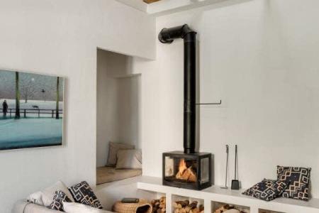 Апартаменты Flat Inn с камином в арт-лофте рядом с метро Комсомольская