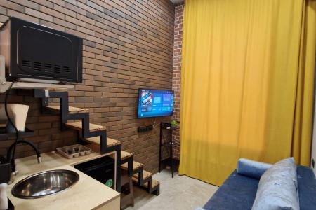 Современная студия, в стиле лофт