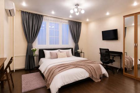Просторная квартира-студия 50 м² до 2 гостей в районе Царицыно