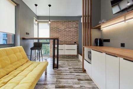 Апартаменты Эстет в  жк "Моравия" с дизайнерским ремонтом в стиле лофт