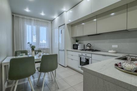 Квартира в центре с удобными кроватями и рабочими зонами