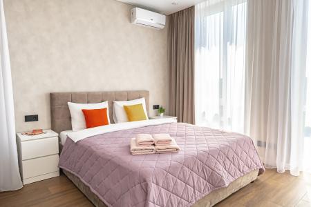 Просторная квартира с панорамным видом на город