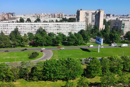 Апартаменты Универса с балконом и панорамным видом на город