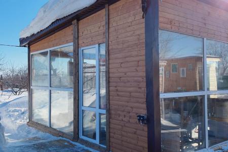 Веранда на 20 человек с баней и барбекю