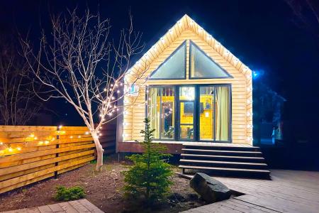 стильный дом с баней в аренду