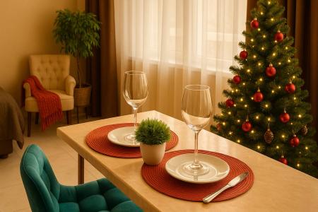 Студия в центре с отличным видом из окна