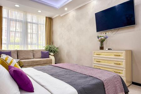 Просторная 1 комнатная квартира в 7 мин от моря