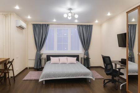Просторная квартира-студия 50 м² до 2 гостей в районе Царицыно