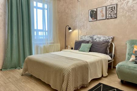 Студия с шикарным видом на город с 25 этажа