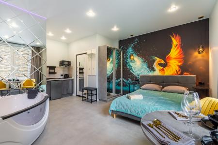 Дизайнерская студия с джакузи в новом ЖК &laquo;Миниполис Дивное&raquo;