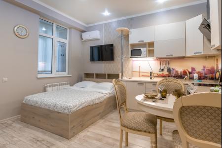 Студия в 10 минутах пешком до моря