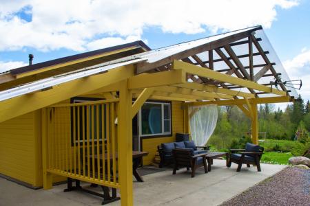 Дом с выходом в лес к озеру 40 кв