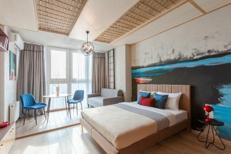 Апартаменты RentPlaza дизайнерские в центре в ЖК Арго на Ново-Садовой 201Б