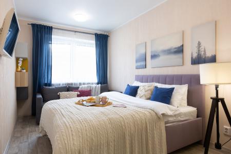 Дизайнерская 1-к кваpтира на 16 этаже , 40 м², 3 кровати