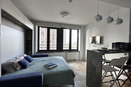 Гостим тут! в апартаментах Santorini в ЖК Савеловский сити на 15 этаже