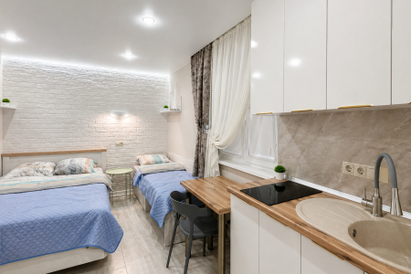 Уютная студия 17 м² в центре, рядом с Народными ваннами и Цветником