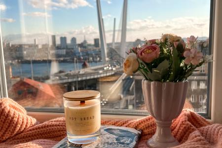 2-комнатная квартира с шикарным видом на Золотой мост.