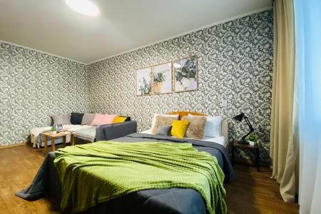 Уютная однокомнатная квартира в центре с двумя раздельными спальными местами.