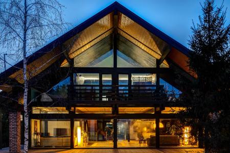 Стеклянный коттедж на рублёвке