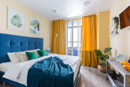 Студия с видом на Финский зaлив и Лахта Центр