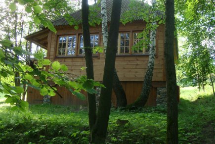 Деревянный дом с русской печкой на берегу озера Плещеево