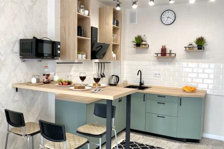 Пятиместная 1-комн. квартира с новым современным ремонтом