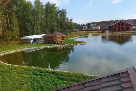 Свадебная усадьба с  прудом на озеленёном участке 140 соток