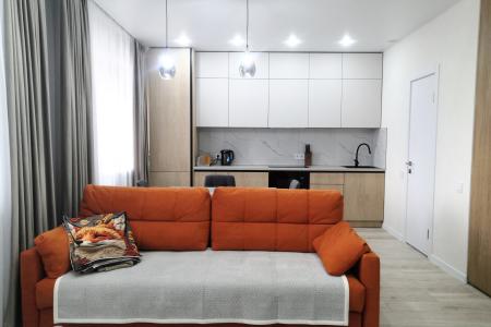 Студия у Залива с шикарным видом на город, на 4 гостей