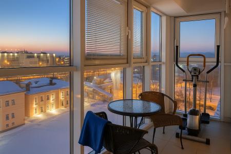 Солнечная 2-к Квартира С Шикарным Видом на Город!