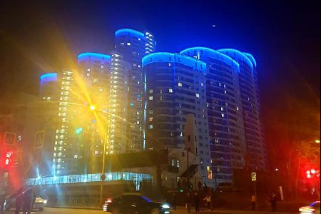 Двухкомнатная квартира с красивым видом на город