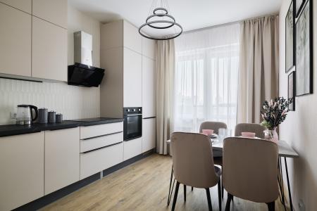 Дизайнерская просторная квартира возле больницы Святой Ольги