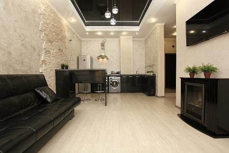 Стильная квартира - студия "BLACK MODERN" в новом элитном доме